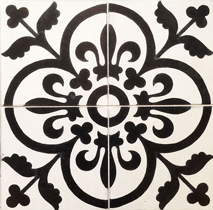 Madrid B&W Encaustic Cement Tiles 20cm*20cm*1.5cm